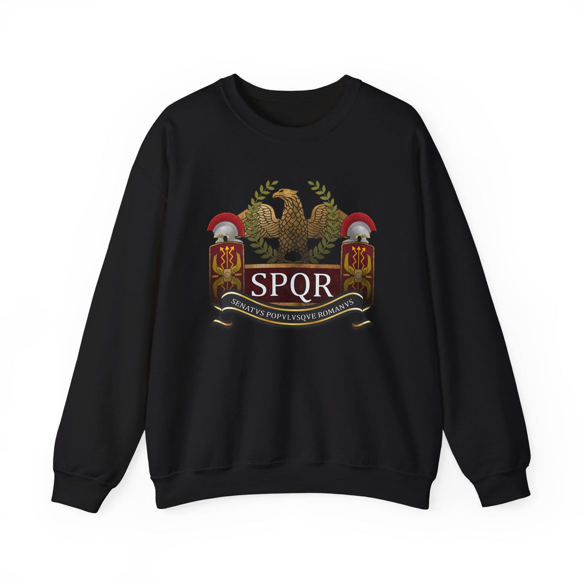 Black / S SPQR Roman Army Sweatshirt