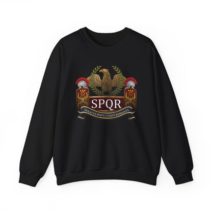 Black / S SPQR Roman Army Sweatshirt
