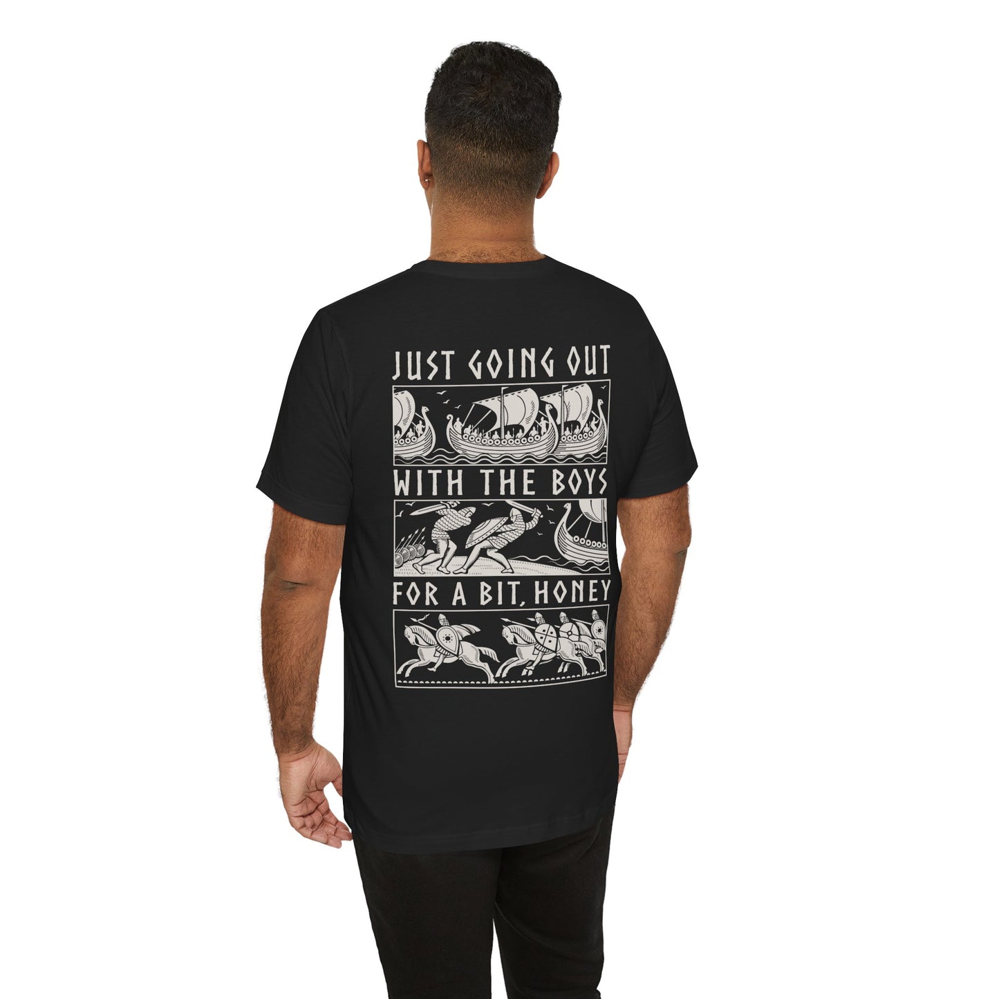 Out With The Boys - Double Sided T-Shirt