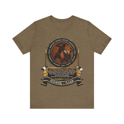 Achilles and the Heroes of the Trojan War - Homer's Iliad T-Shirt