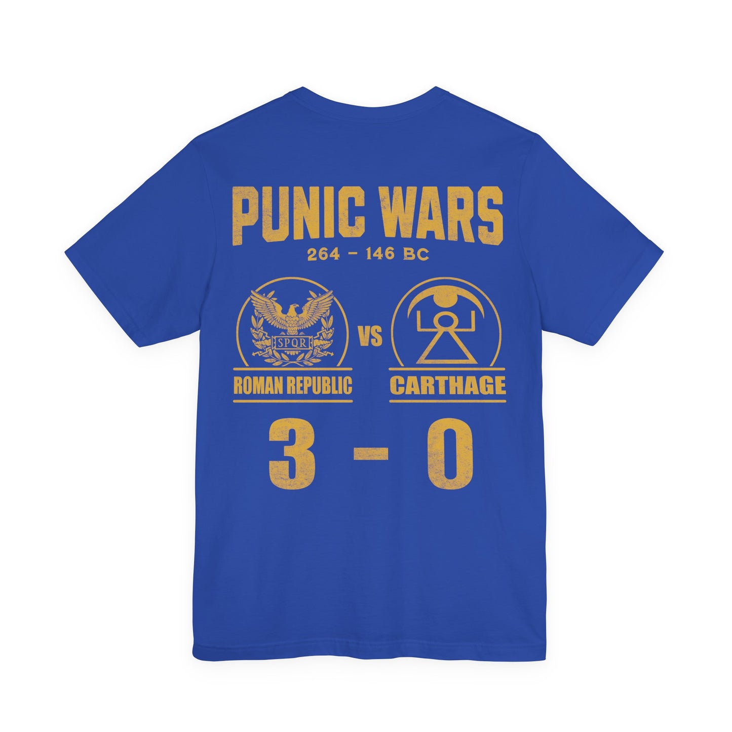 Punic Wars 3 - 0 Final Score Double Sided T-Shirt