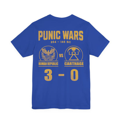 Punic Wars 3 - 0 Final Score Double Sided T-Shirt