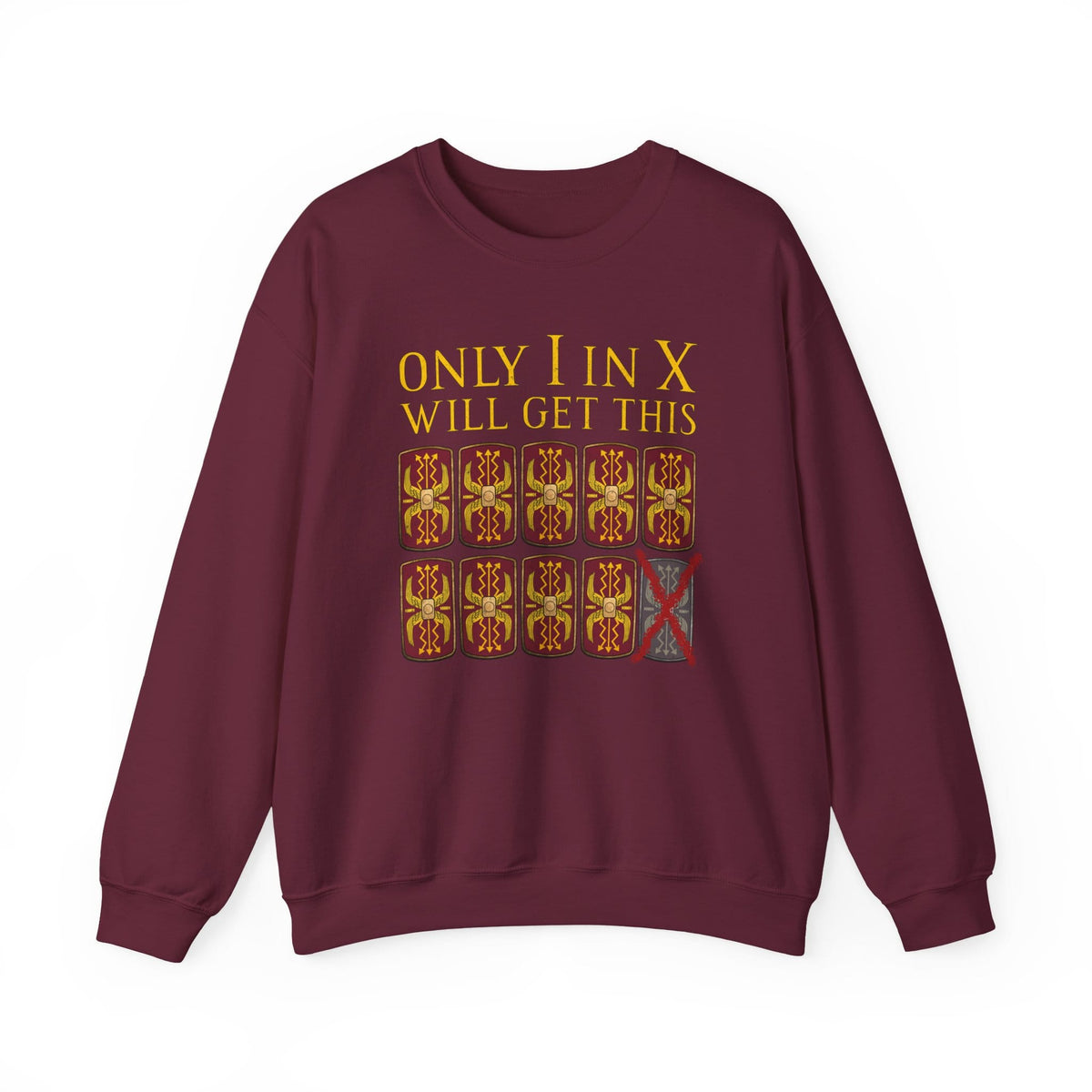 Maroon / S Decimation Pun Sweatshirt