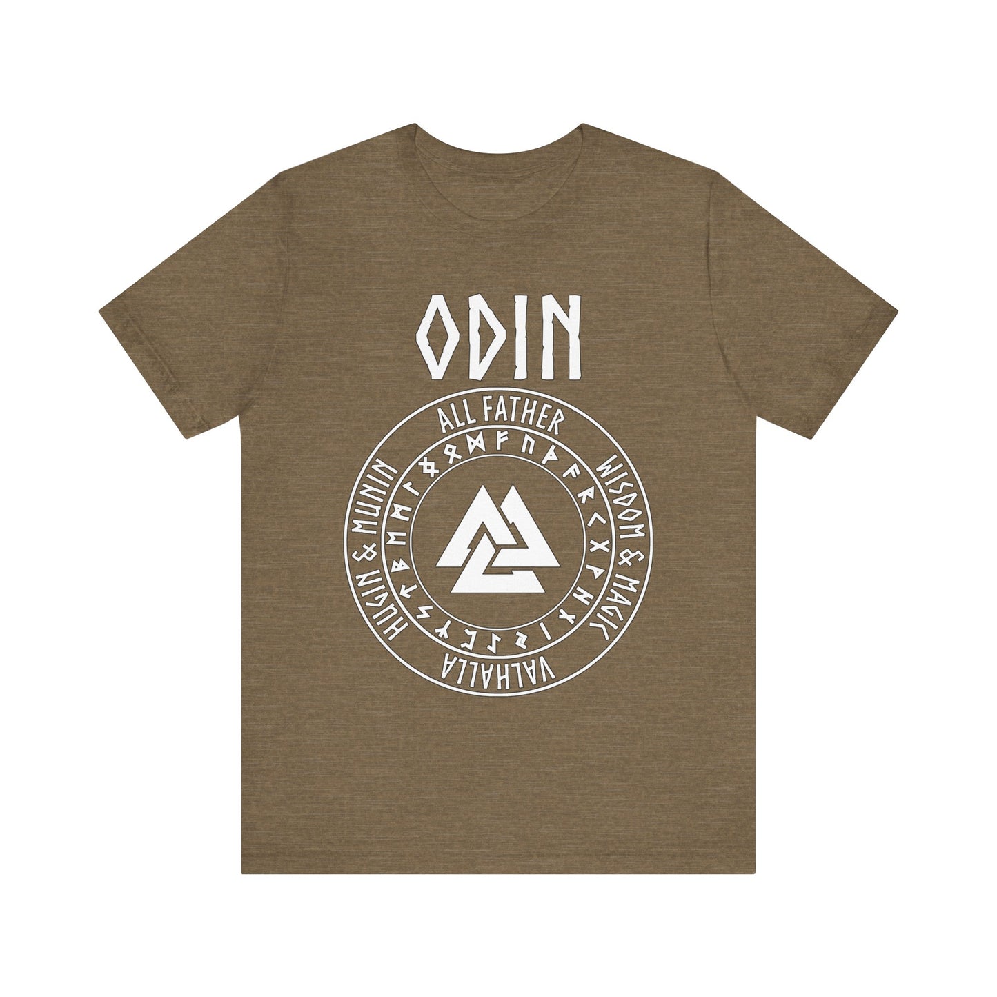 Odin Norse God with Futhark Runes T-shirt