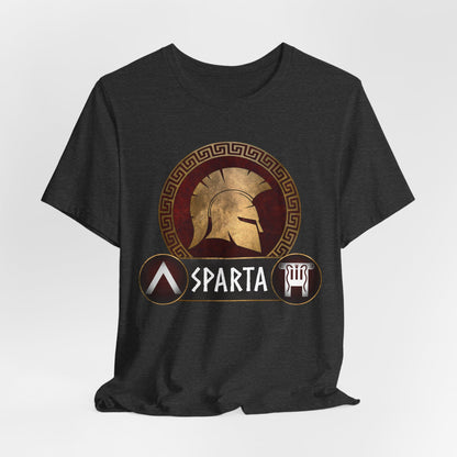 Sparta - Spartan Helmet and Shields T-Shirt