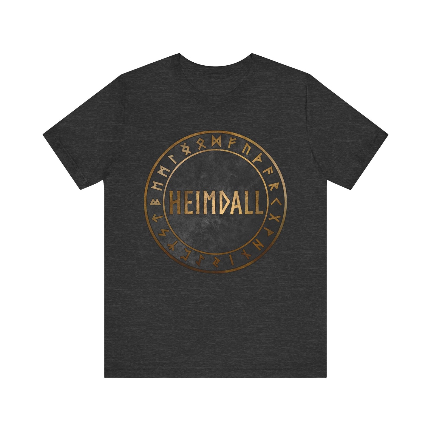 Heimdall Norse God with Viking Runes T-Shirt