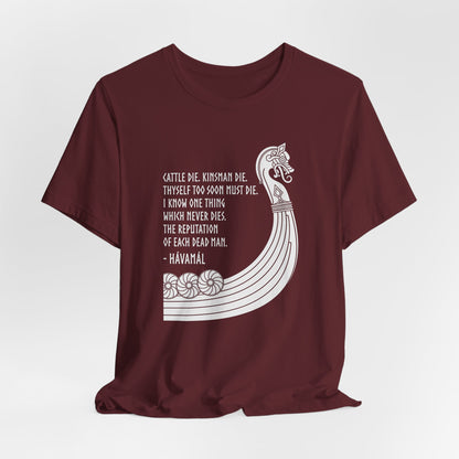 Hávamál Quote Norse Mythology T-Shirt