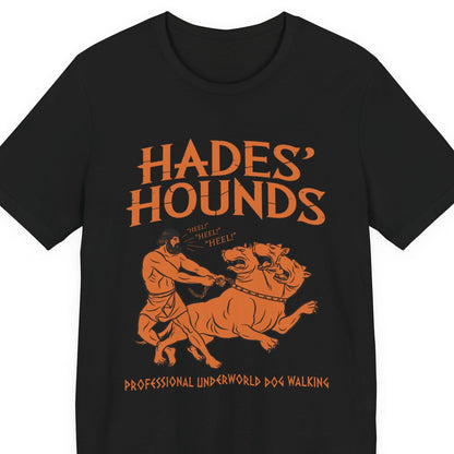 Hades' Hounds Dog Walking - Funny Greek Mythology T-Shirt
