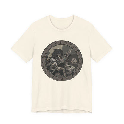 Odin vs Fenrir Ragnarok T-Shirt