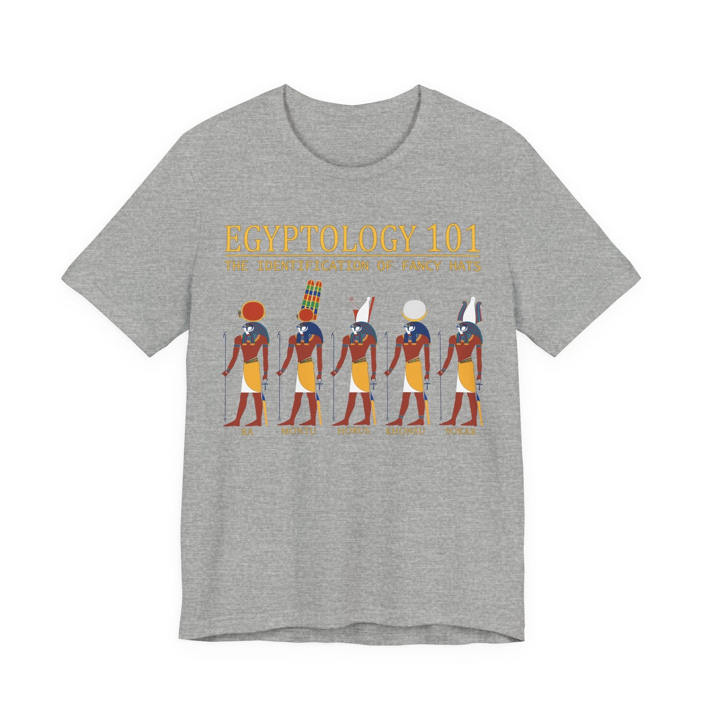 Egyptology 101 Fancy Hats - Funny Egyptian Mythology T-Shirt