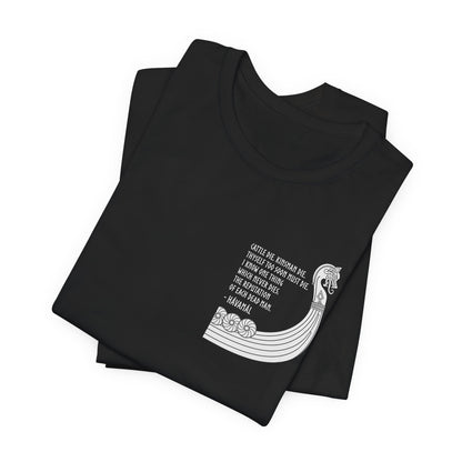 Hávamál Quote Double Sided T-Shirt