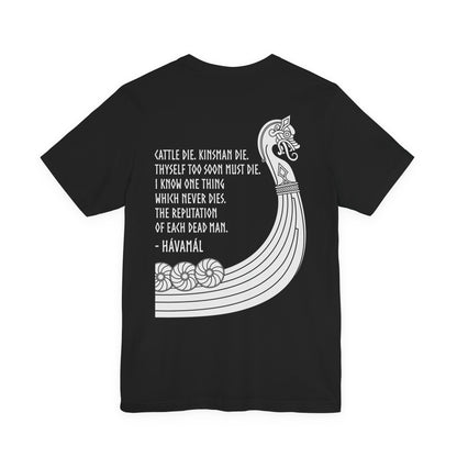 Hávamál Quote Double Sided T-Shirt