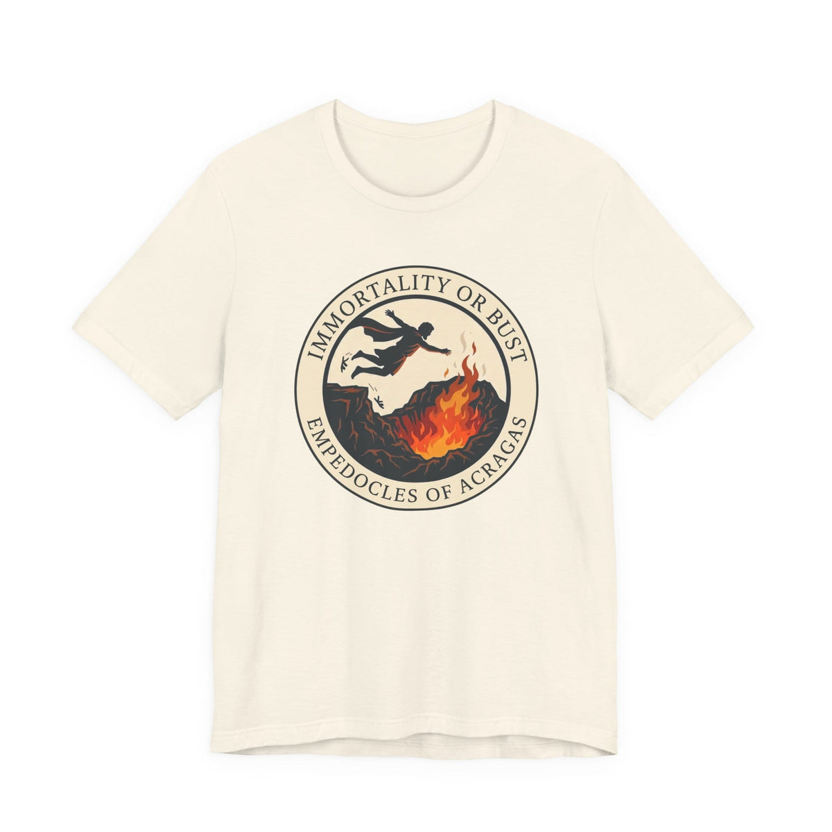 Natural / S Immortality or Bust Empedocles T-Shirt