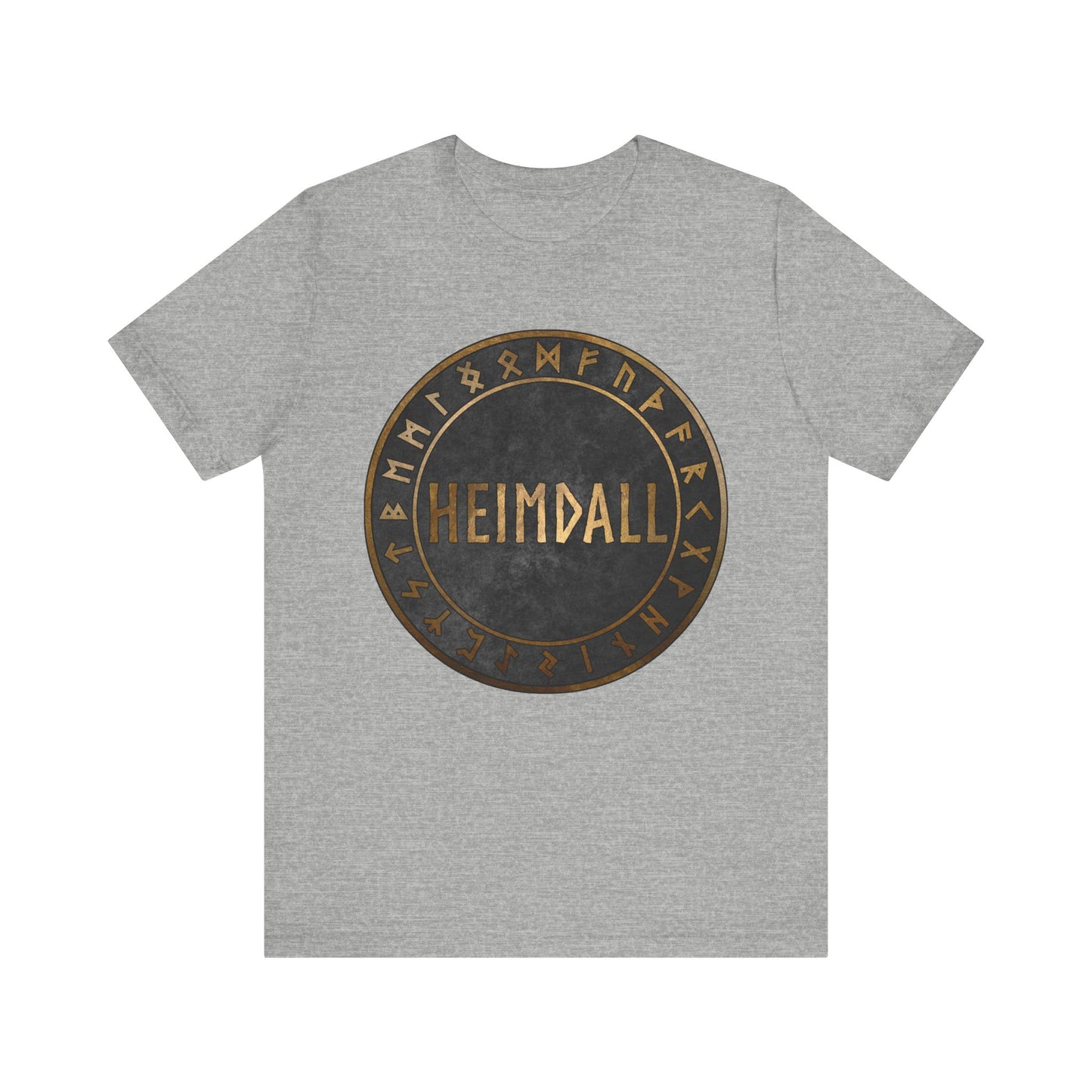 Heimdall Norse God with Viking Runes T-Shirt