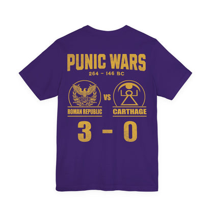 Punic Wars 3 - 0 Final Score Double Sided T-Shirt