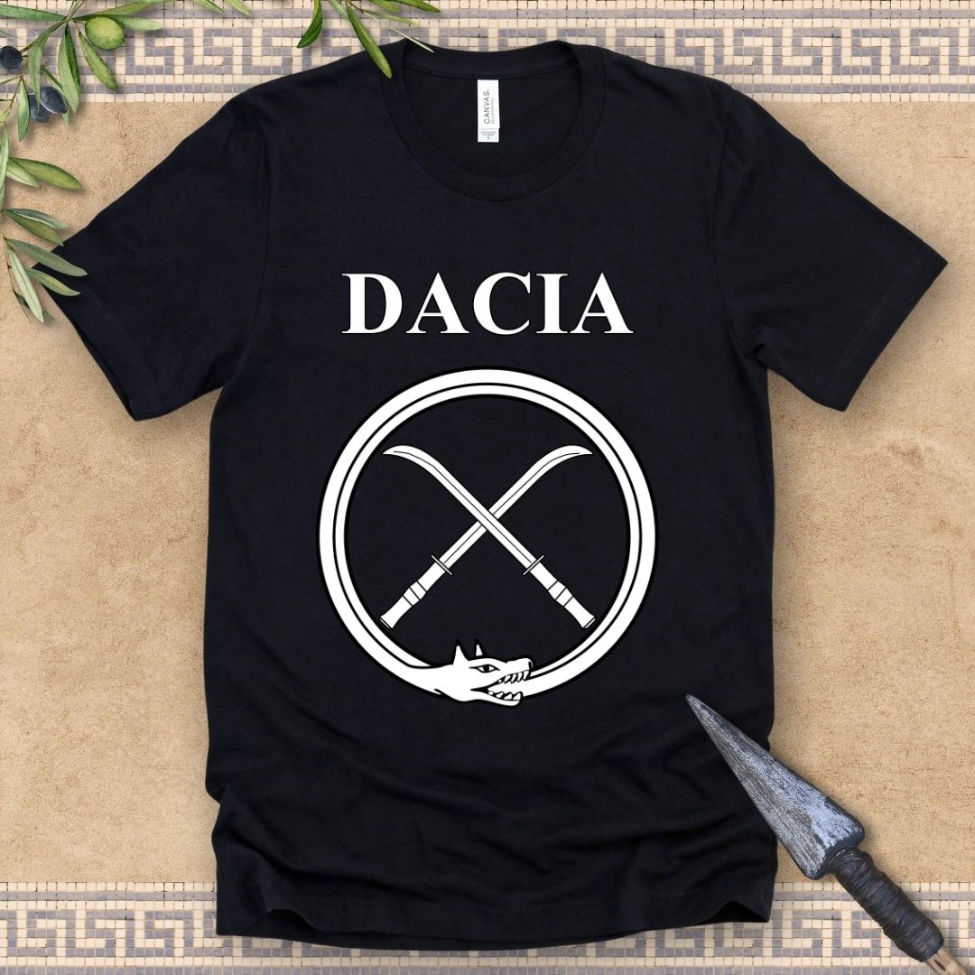 Dacia Ancient Dacian Draco and Falx Symbol T-Shirt