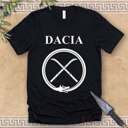 Dacia Ancient Dacian Draco and Falx Symbol T-Shirt