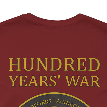 Hundred Years War Battles - Double Sided T-Shirt