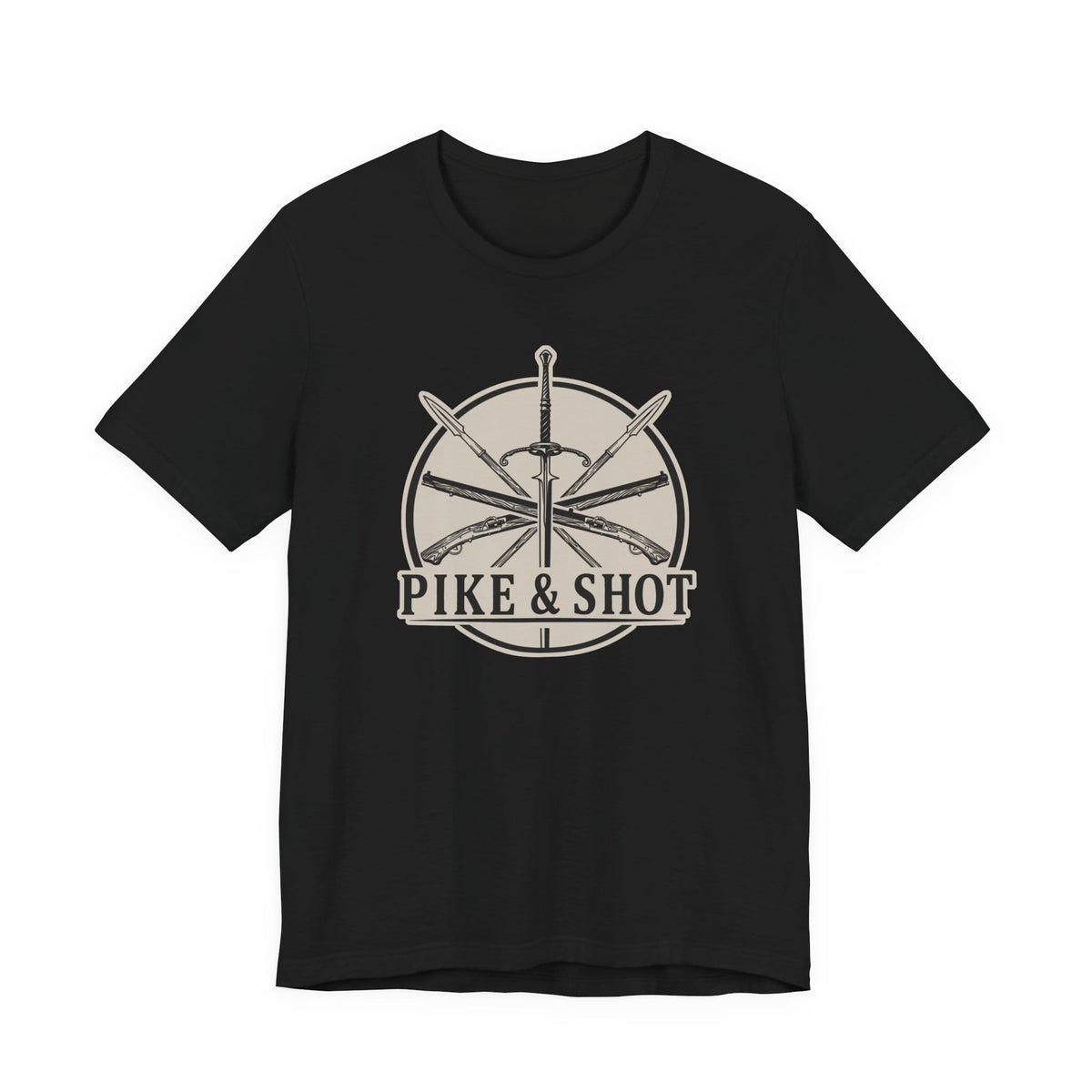 Black / S Pike and Shot T-Shirt