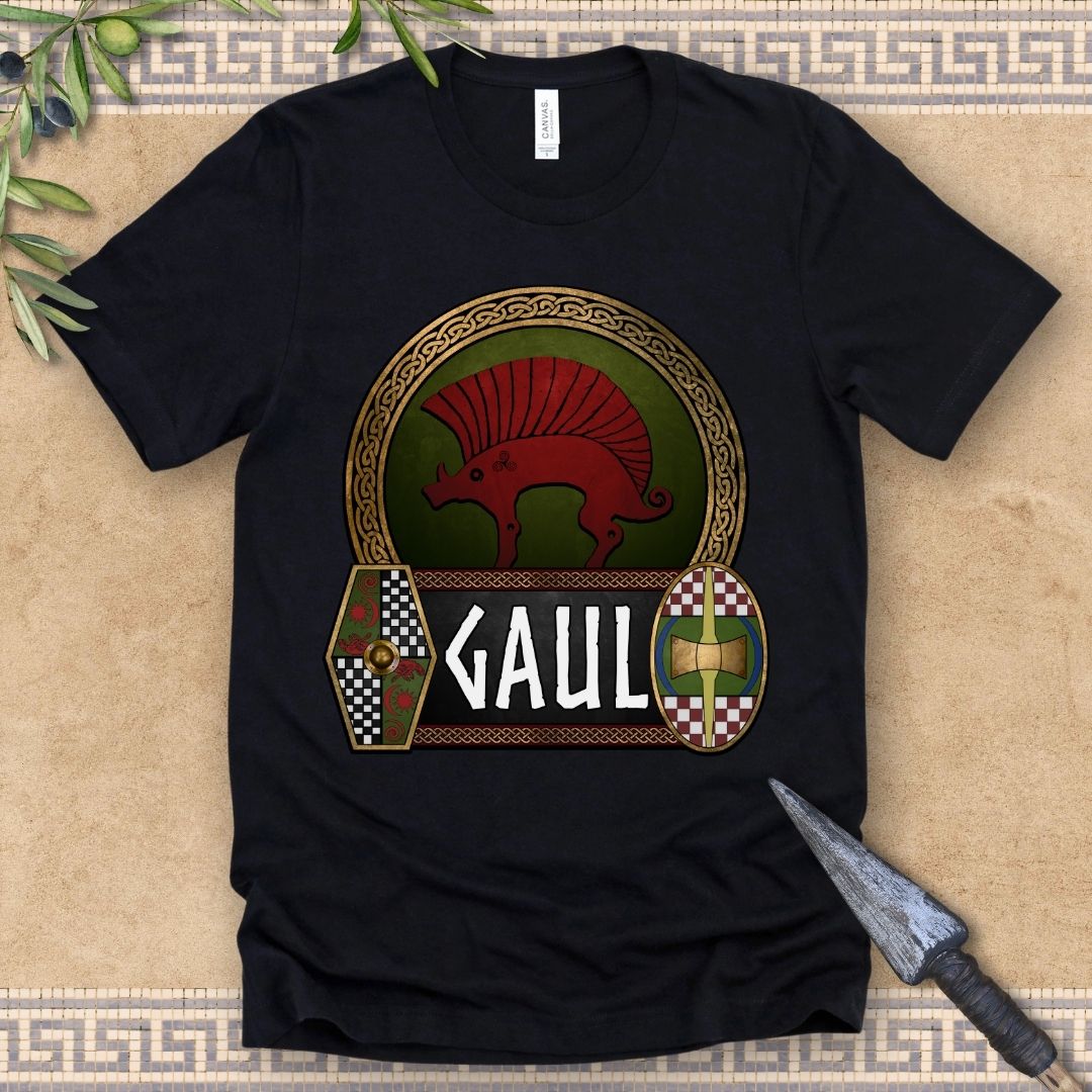 Gaul Ancient Gaelic Boar - Celtic Warrior Shields - Gaelic Heritage T-shirt