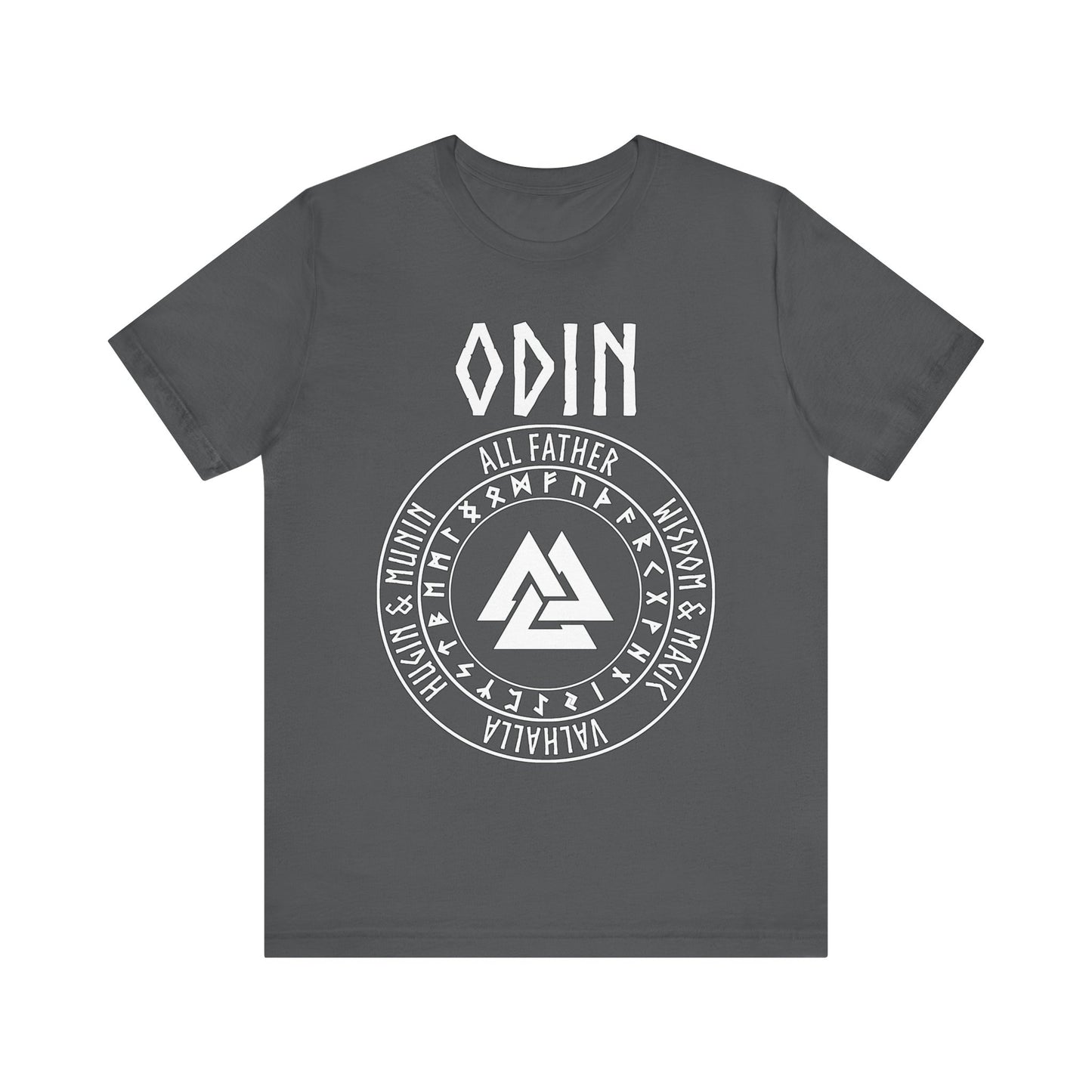 Odin Norse God with Futhark Runes T-shirt