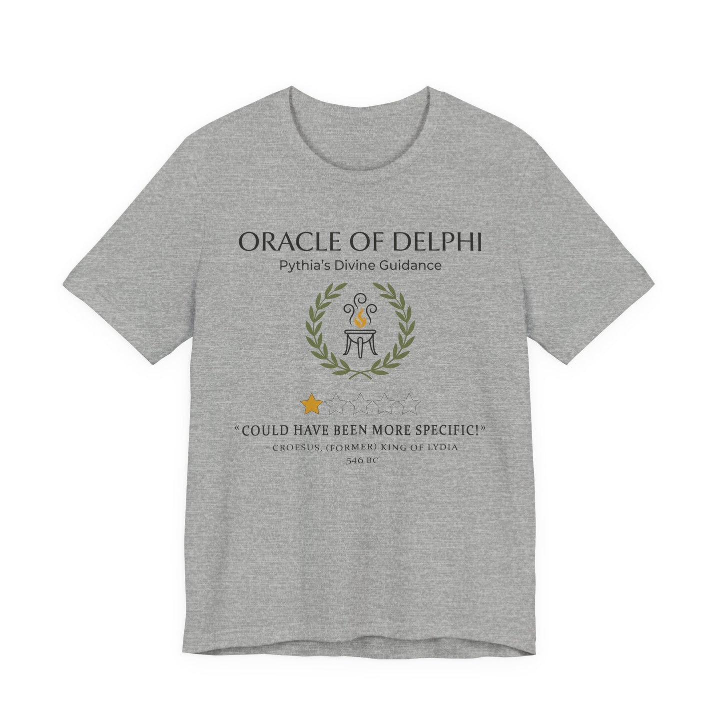 Croesus Oracle of Delphi 1 Star Review T-Shirt