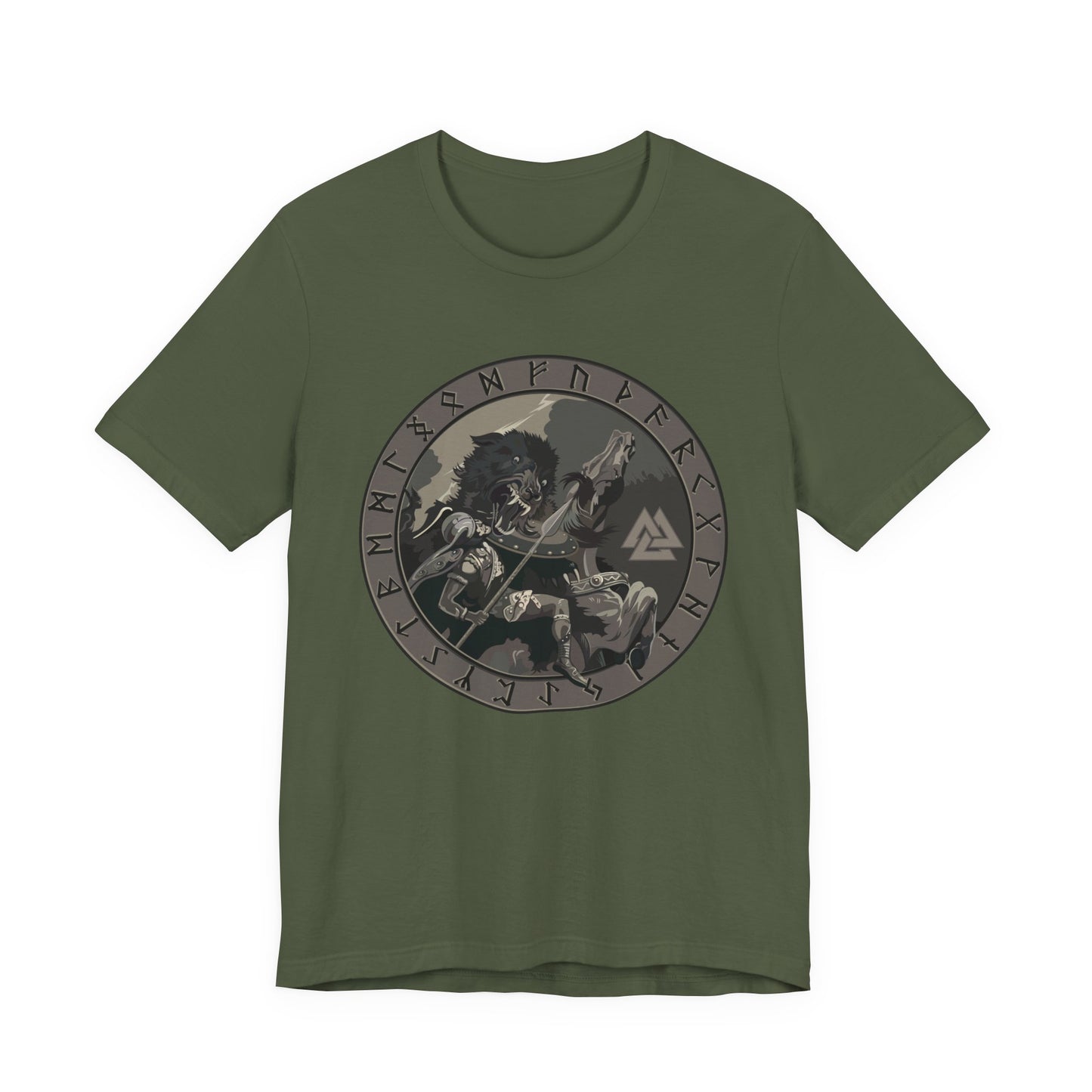 Odin vs Fenrir Ragnarok T-Shirt