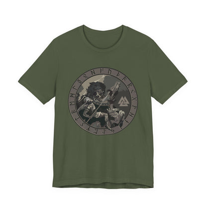 Odin vs Fenrir Ragnarok T-Shirt