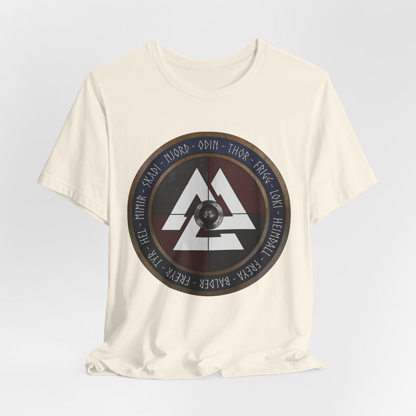 Norse Gods and Goddesses - Viking Shield T-Shirt
