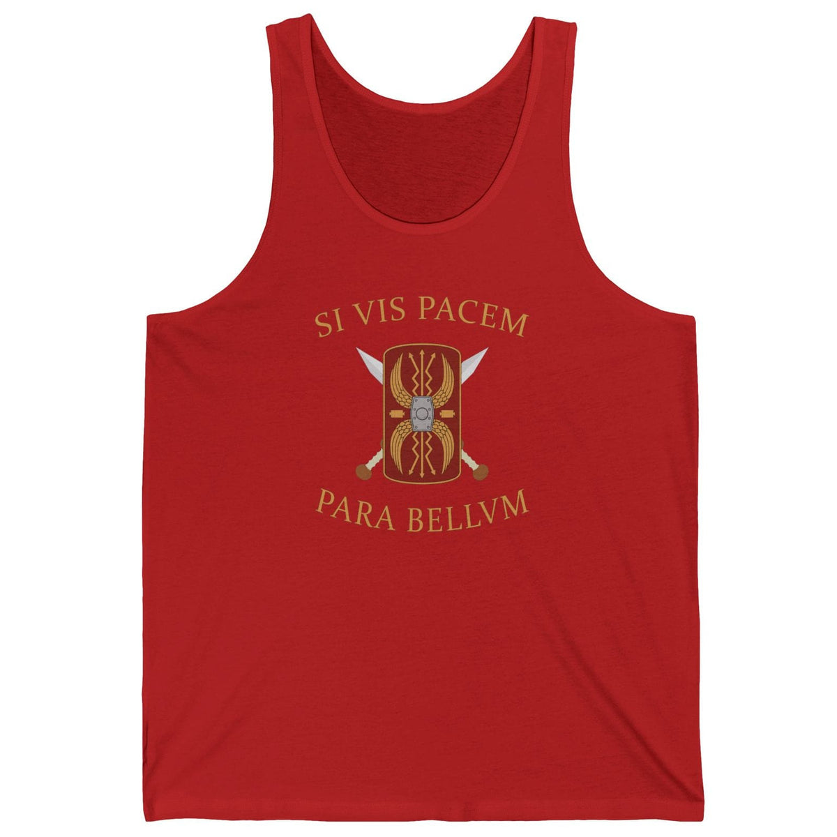 Red / XS Si Vis Pacem Para Bellum Tank Top