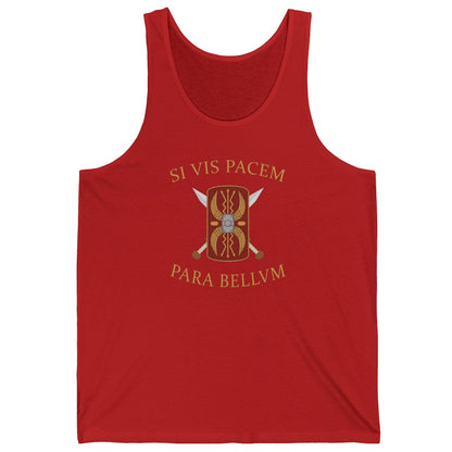 Red / XS Si Vis Pacem Para Bellum Tank Top