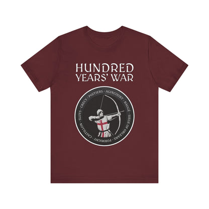 Hundred Years' War Battles Longbowman T-Shirt
