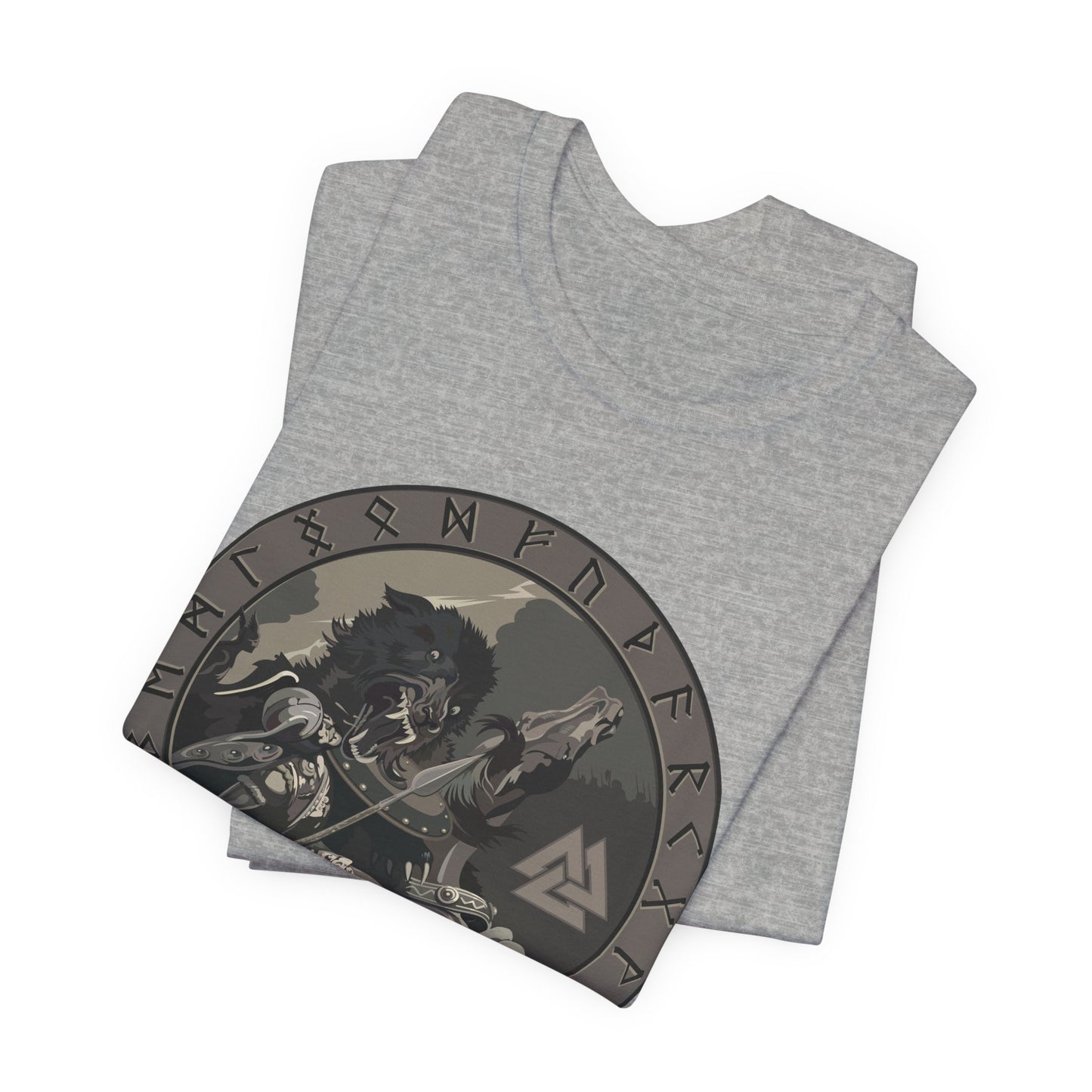 Odin vs Fenrir Ragnarok T-Shirt