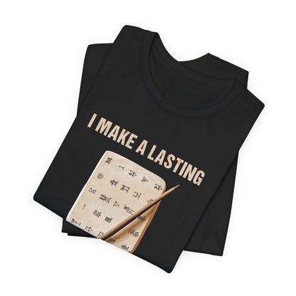 Lasting Impression Cuneiform Pun T-Shirt