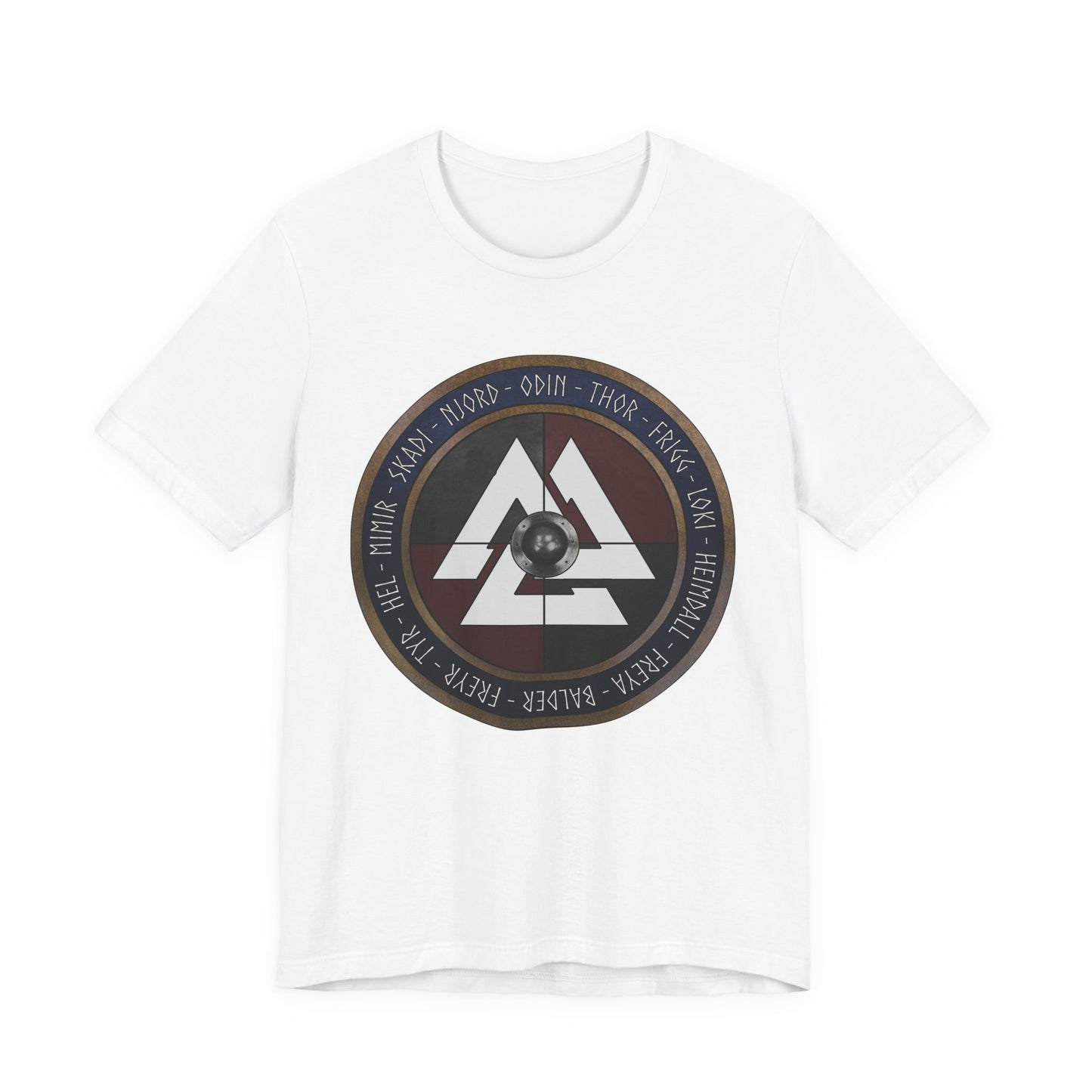 Norse Gods and Goddesses - Viking Shield T-Shirt