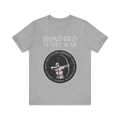 Hundred Years' War Battles Longbowman T-Shirt