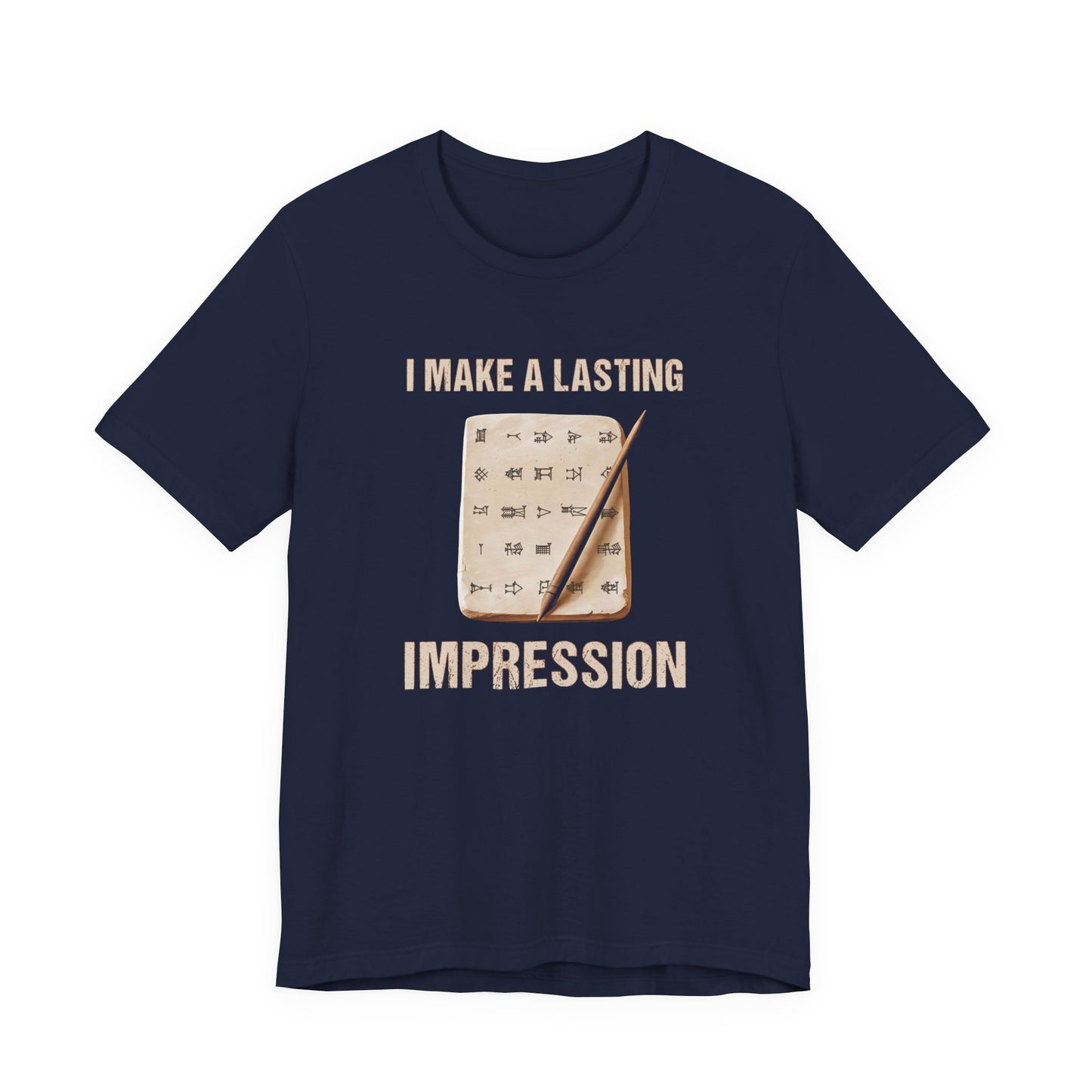 Lasting Impression Cuneiform Pun T-Shirt