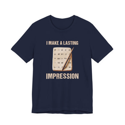 Lasting Impression Cuneiform Pun T-Shirt