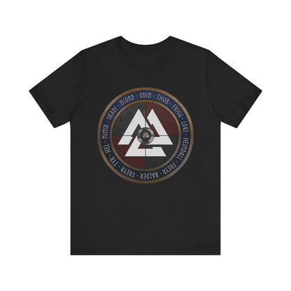 Norse Gods and Goddesses - Viking Shield T-Shirt