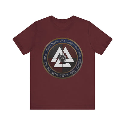 Norse Gods and Goddesses - Viking Shield T-Shirt