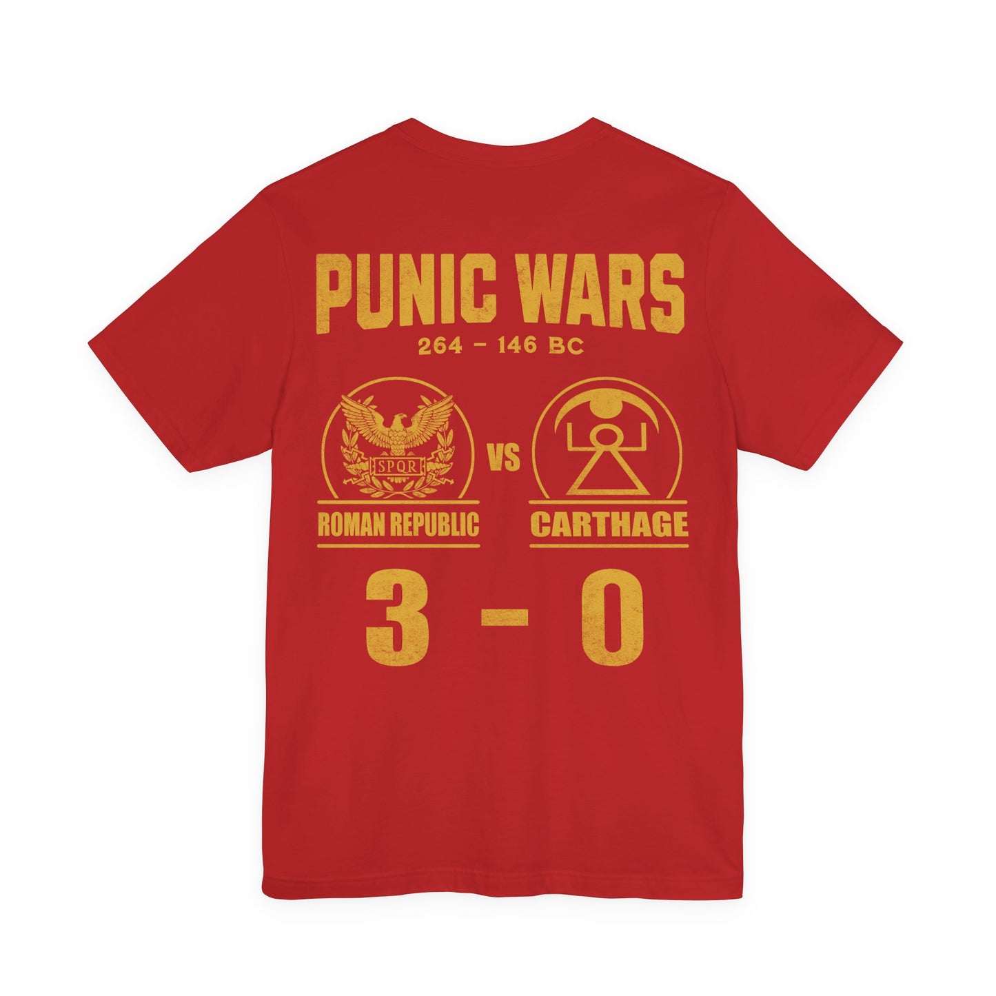 Punic Wars 3 - 0 Final Score Double Sided T-Shirt