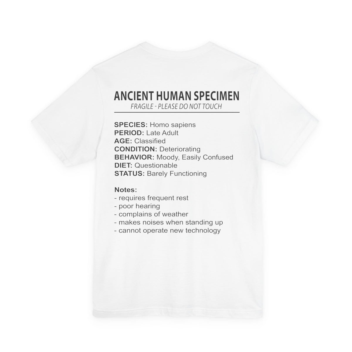 Ancient Human Specimen Double Sided T-Shirt