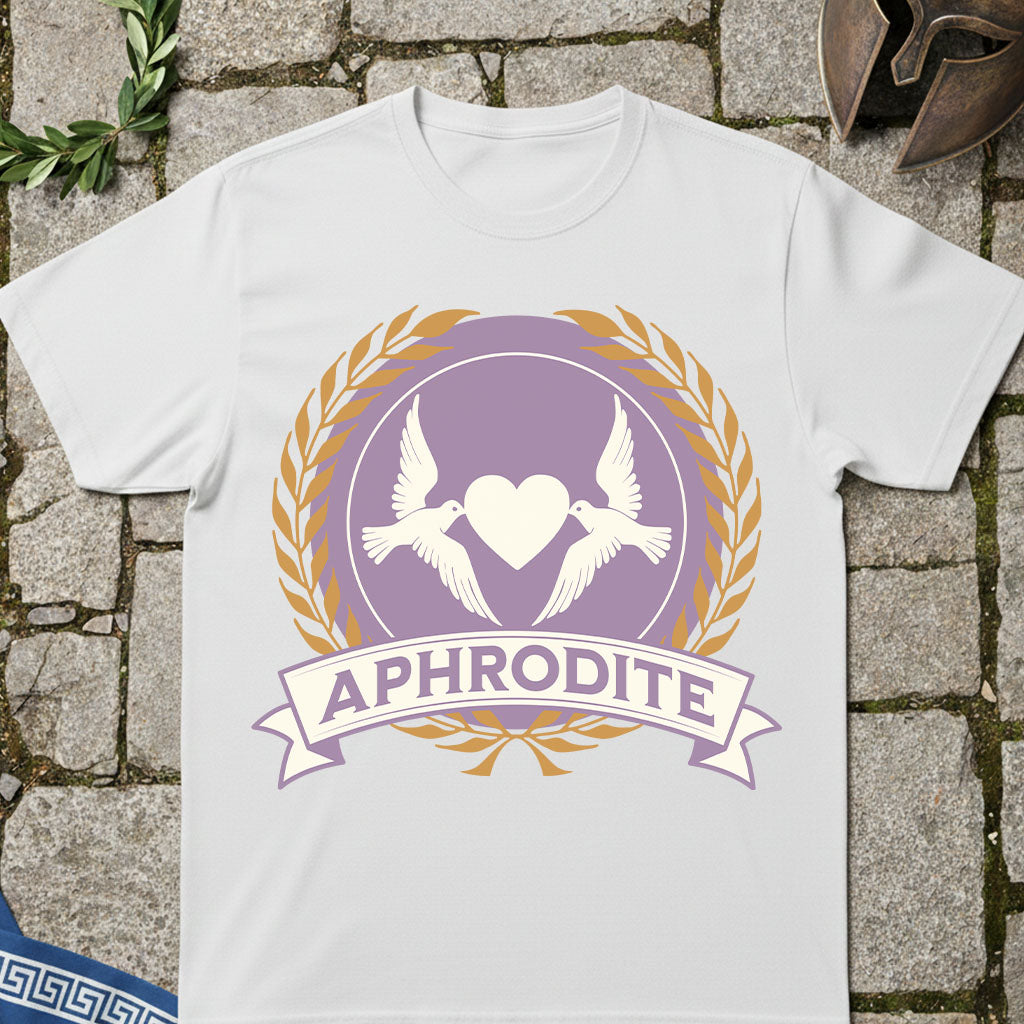 Aphrodite Greek Goddess Doves T-Shirt