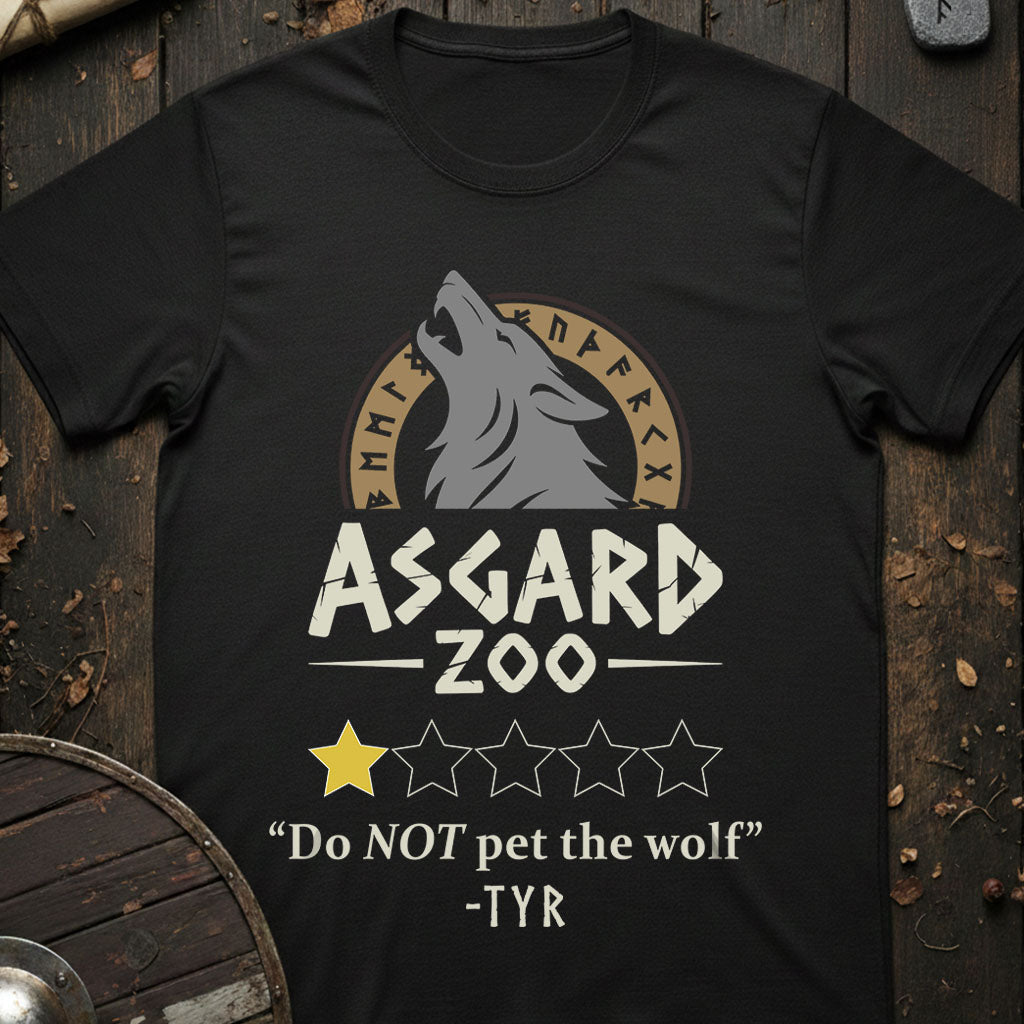 Asgard Zoo 1 Star Review - Funny Norse Mythology T-Shirt