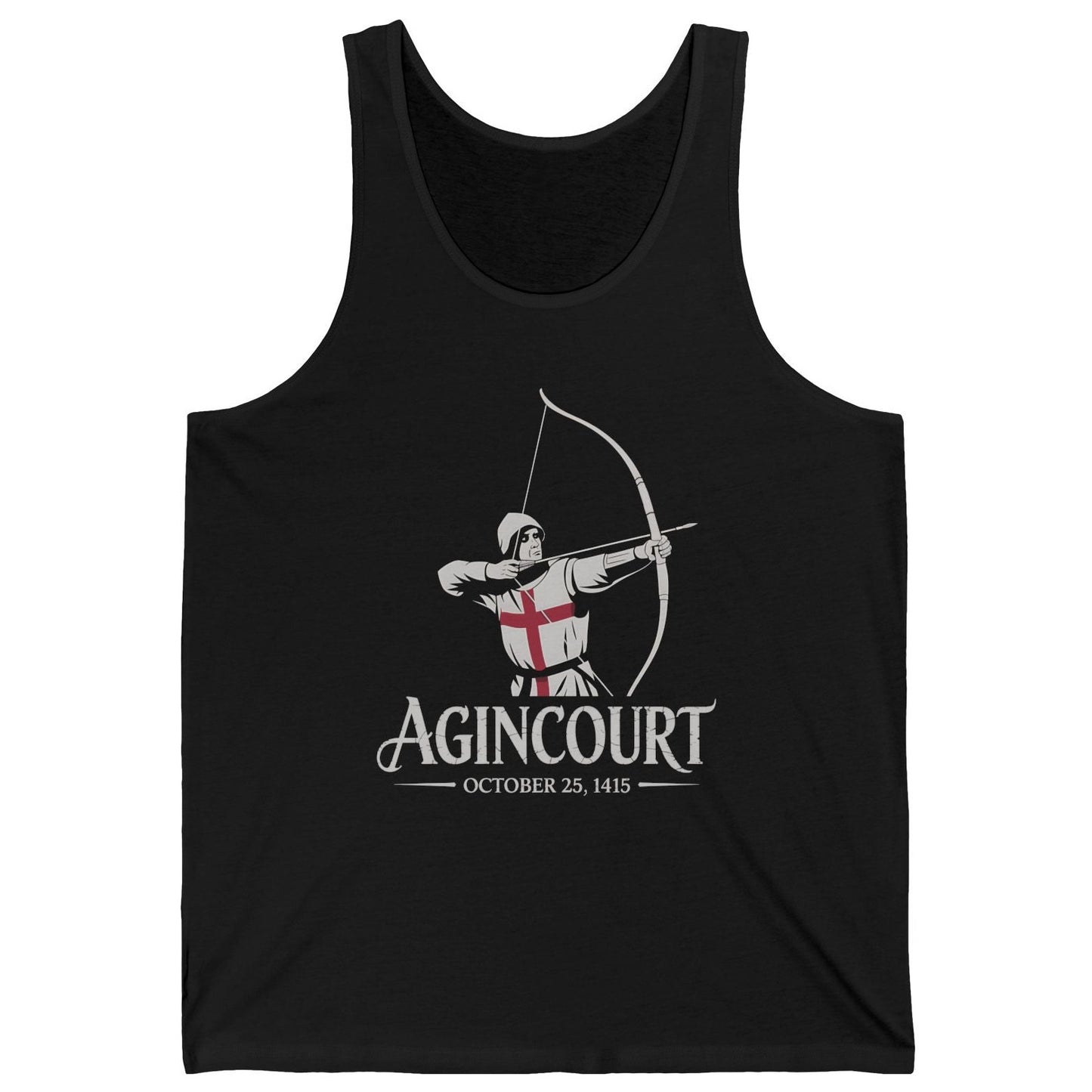 Battle of Agincourt Black Tank Top