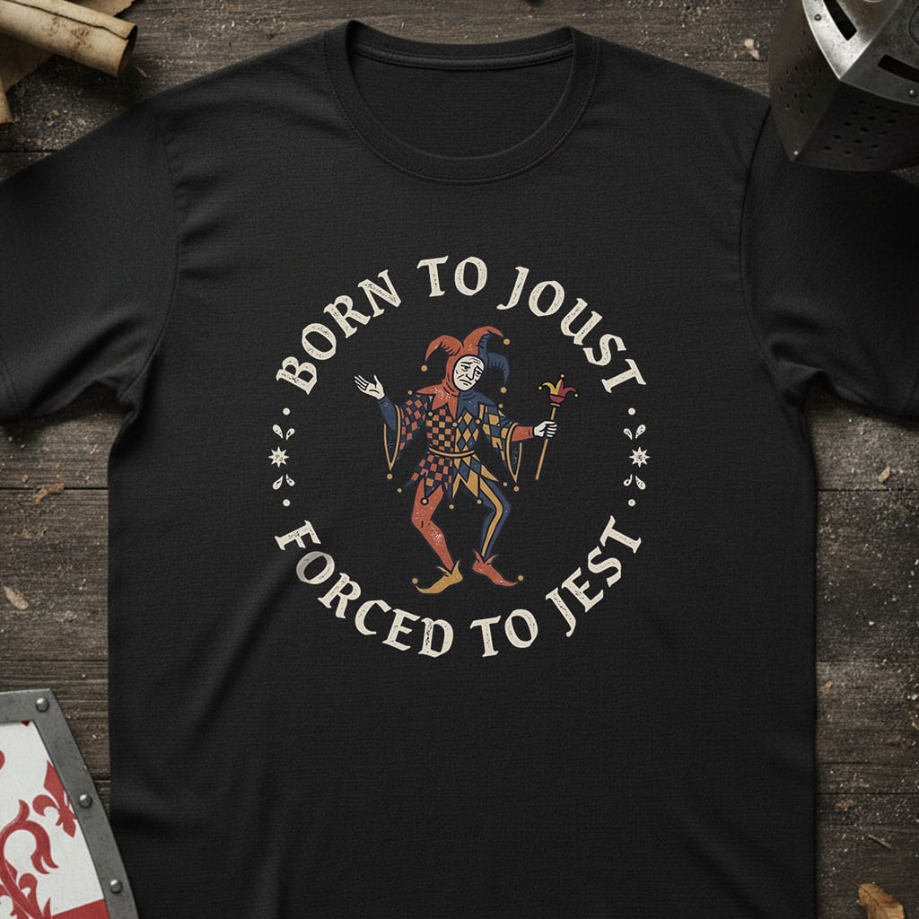 Black / S Born to Joust Forced to Jest T-Shirt