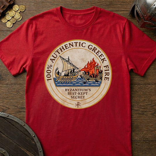 Red Byzantine Greek Fire T-shirt