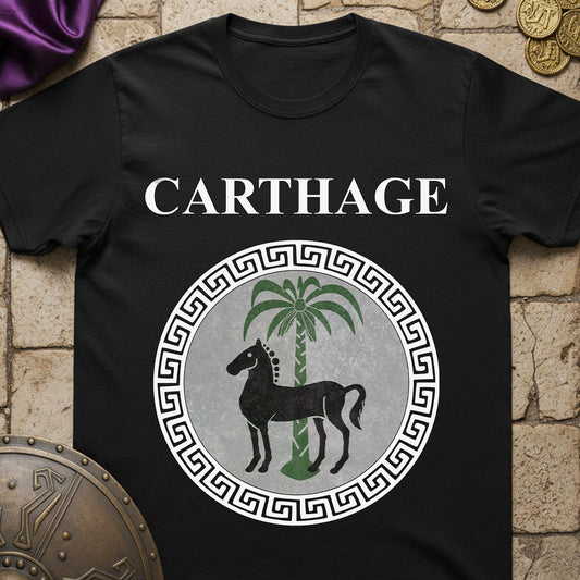 Carthage Ancient Symbol of Qart-Hadasht Shield T-shirt