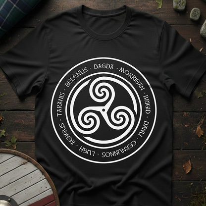 Celtic Gods and Goddesses Triskelion T-Shirt