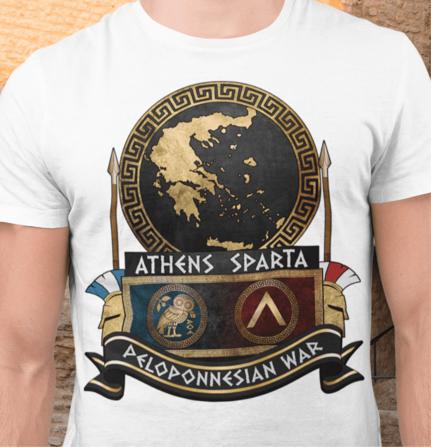 Peloponnesian War Athens vs Sparta T-Shirt